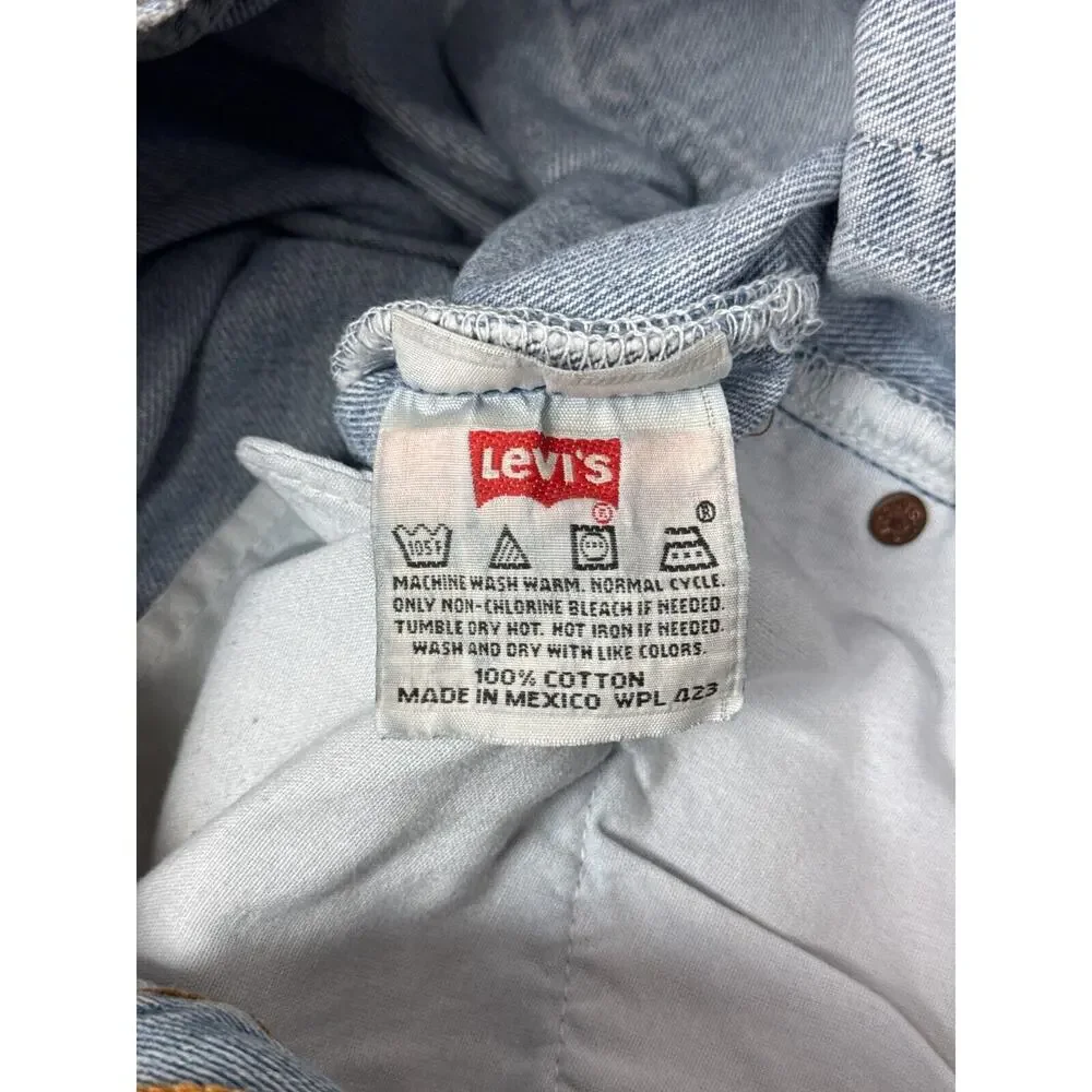 Vintage Levis Jeans 34 x 29 Mens 501 Button Fly Made in Mexico Denim